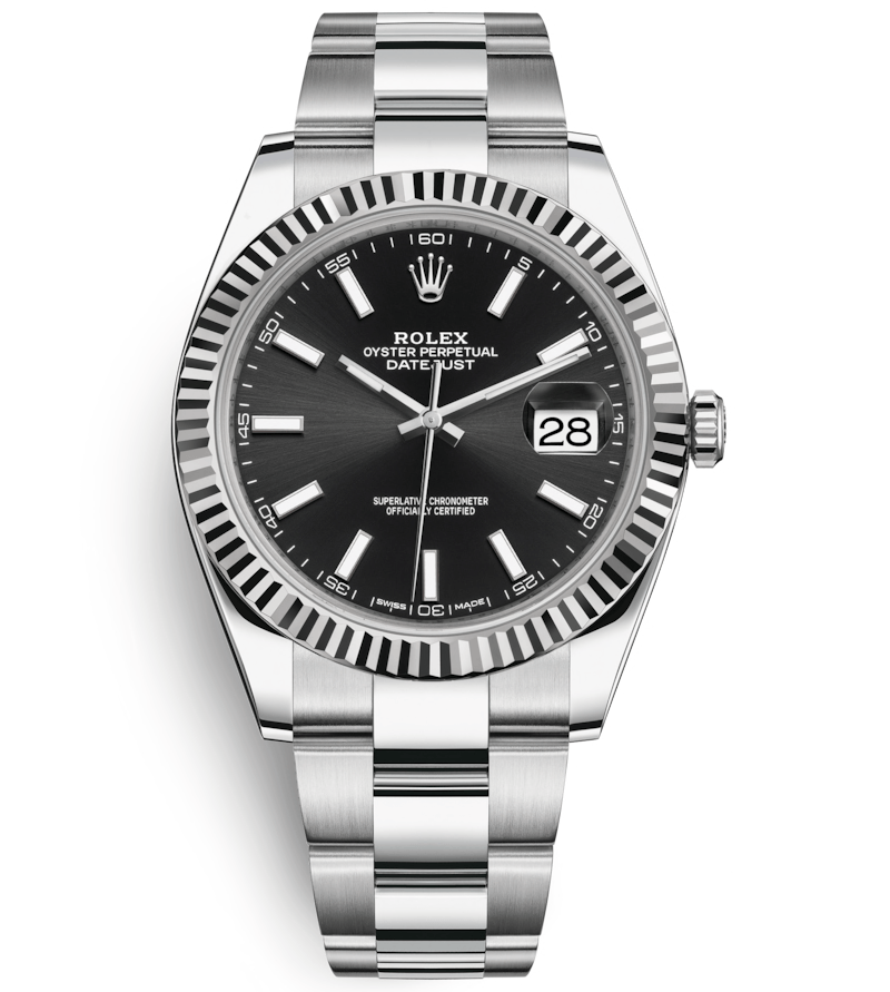 ROLEX DATEJUST 41MM STEEL AND WHITE GOLD
