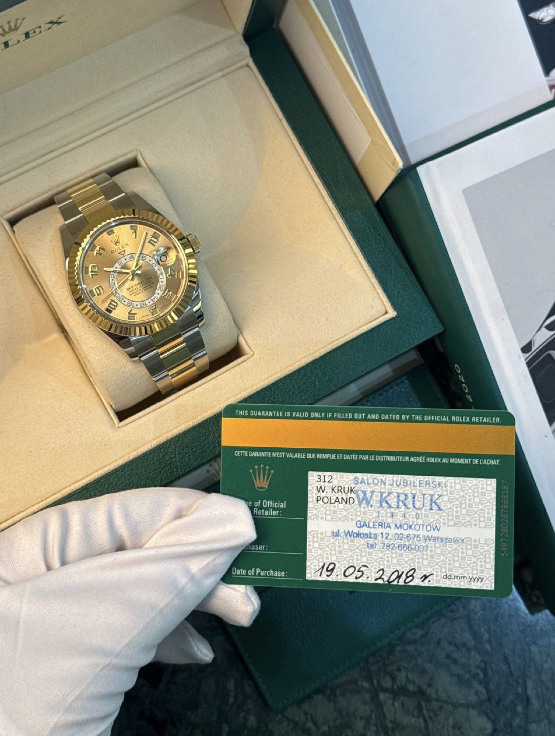 Rolex Sky-Dweller 42mm Steel and Yellow Gold