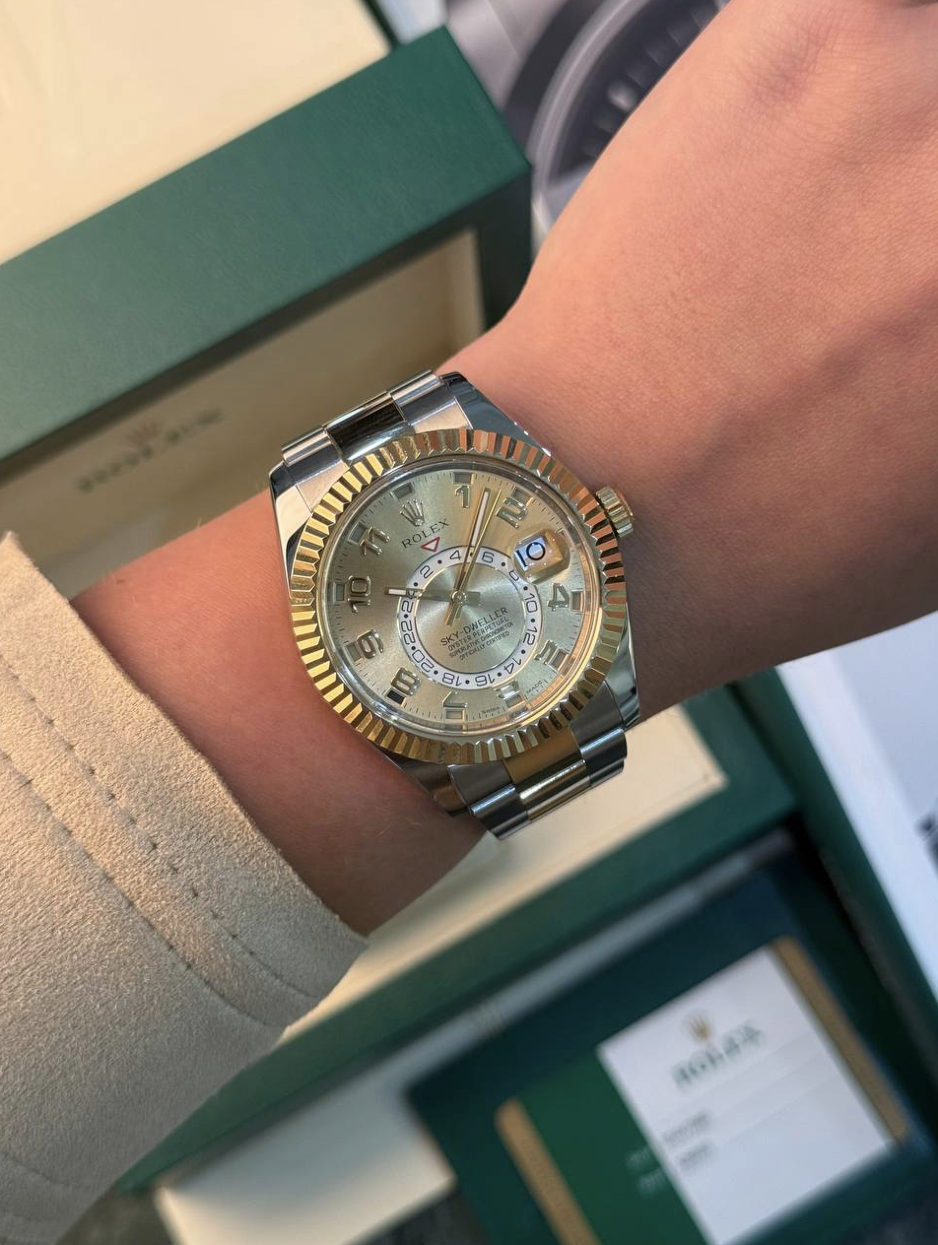 Rolex Sky-Dweller 42mm Steel and Yellow Gold