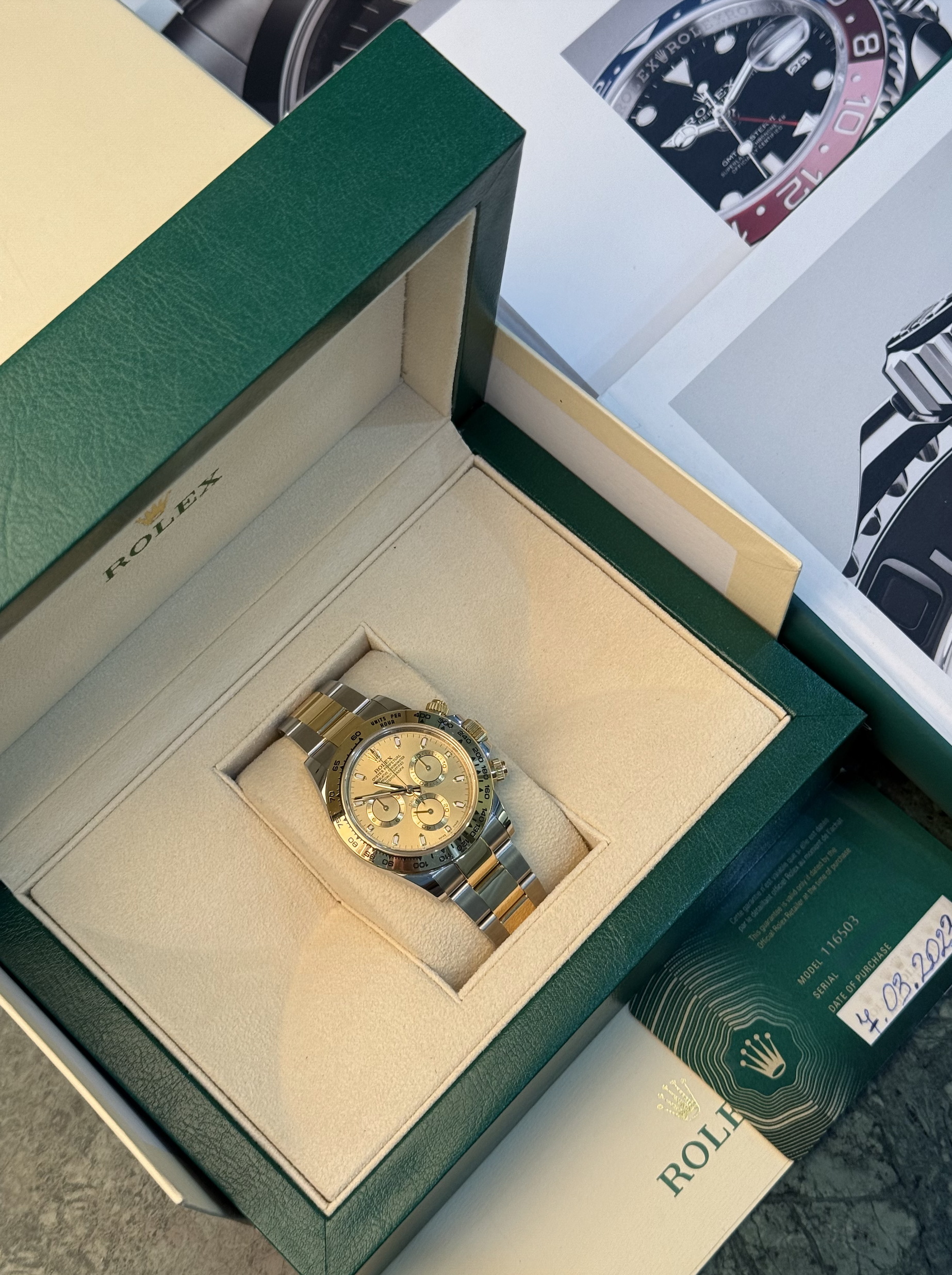 Rolex Cosmograph Daytona 40mm Steel and Yellow Gold