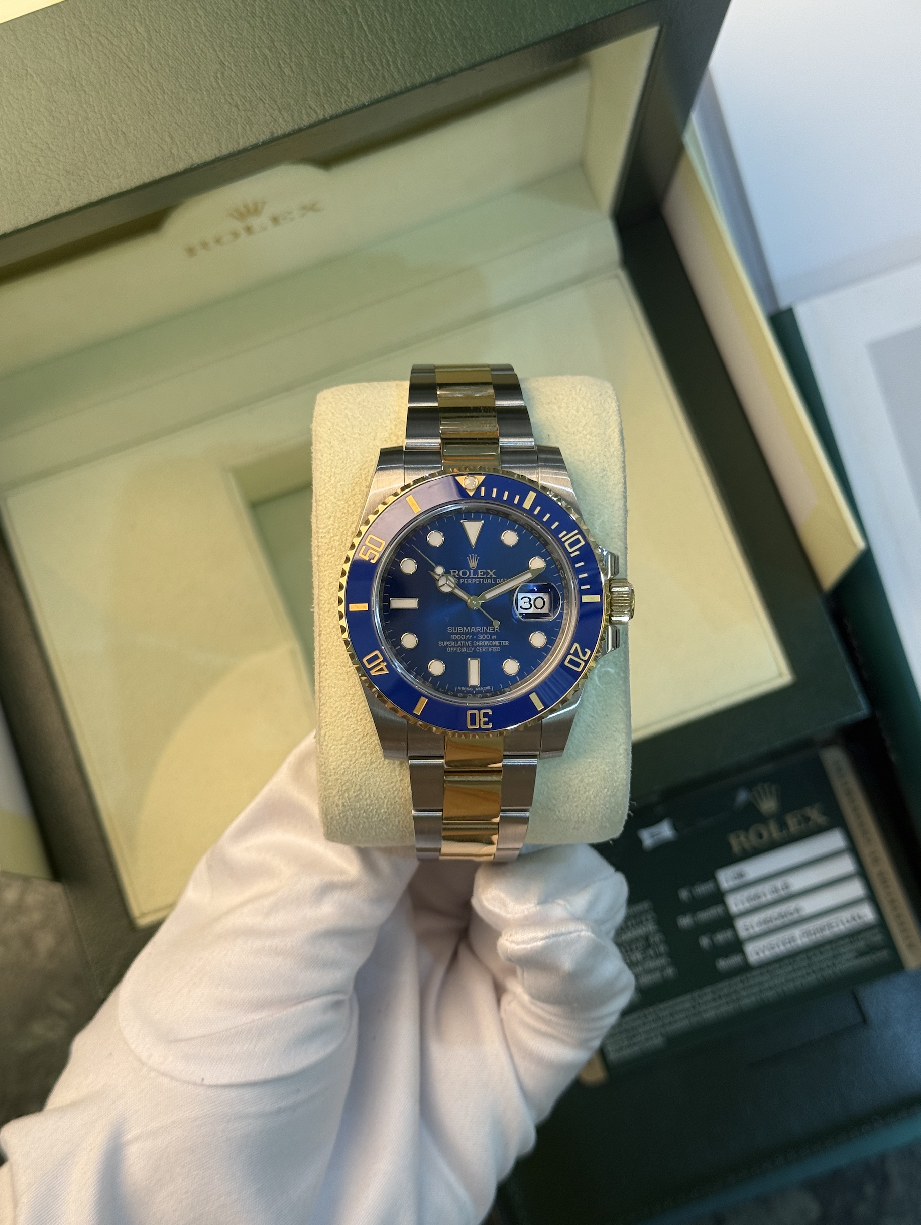 Submariner Date 40mm Steel and Yellow Gold Ceramic