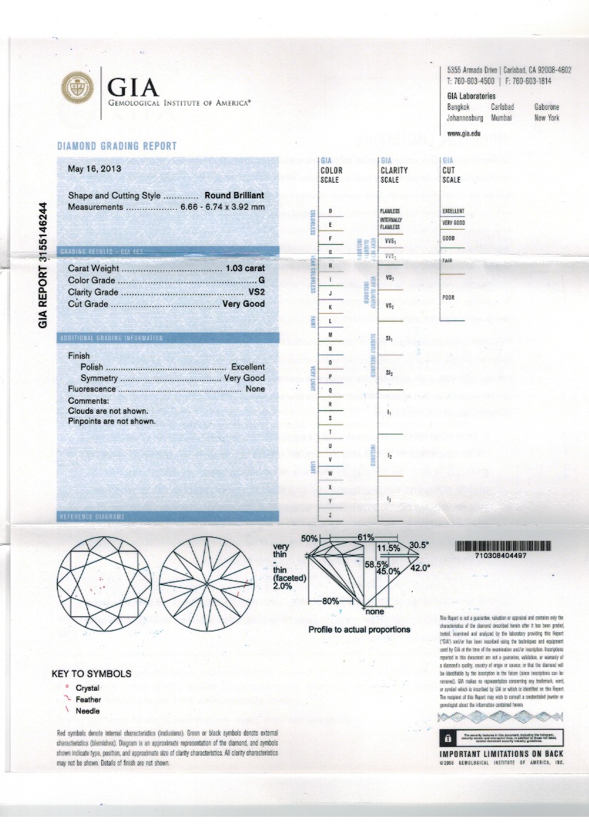 Серьги с бриллиантами