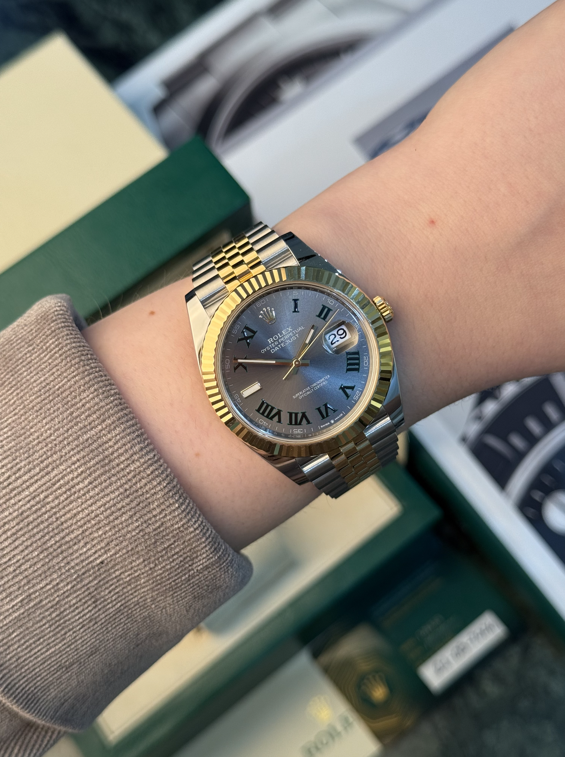 ROLEX DATEJUST 41MM STEEL AND YELLOW GOLD