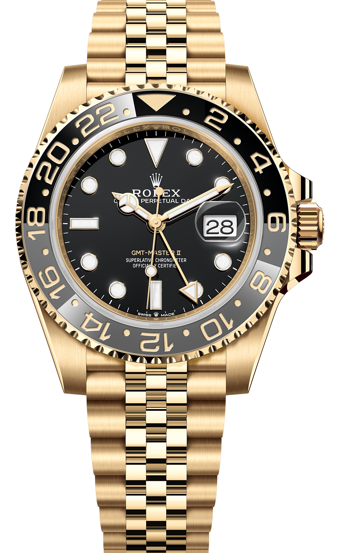 ROLEX GMT MASTER II 40MM YELLOW GOLD