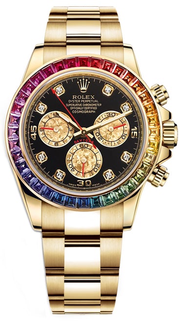 Rolex Cosmograph Daytona 40mm Yellow Gold CUSTOM RAINBOW