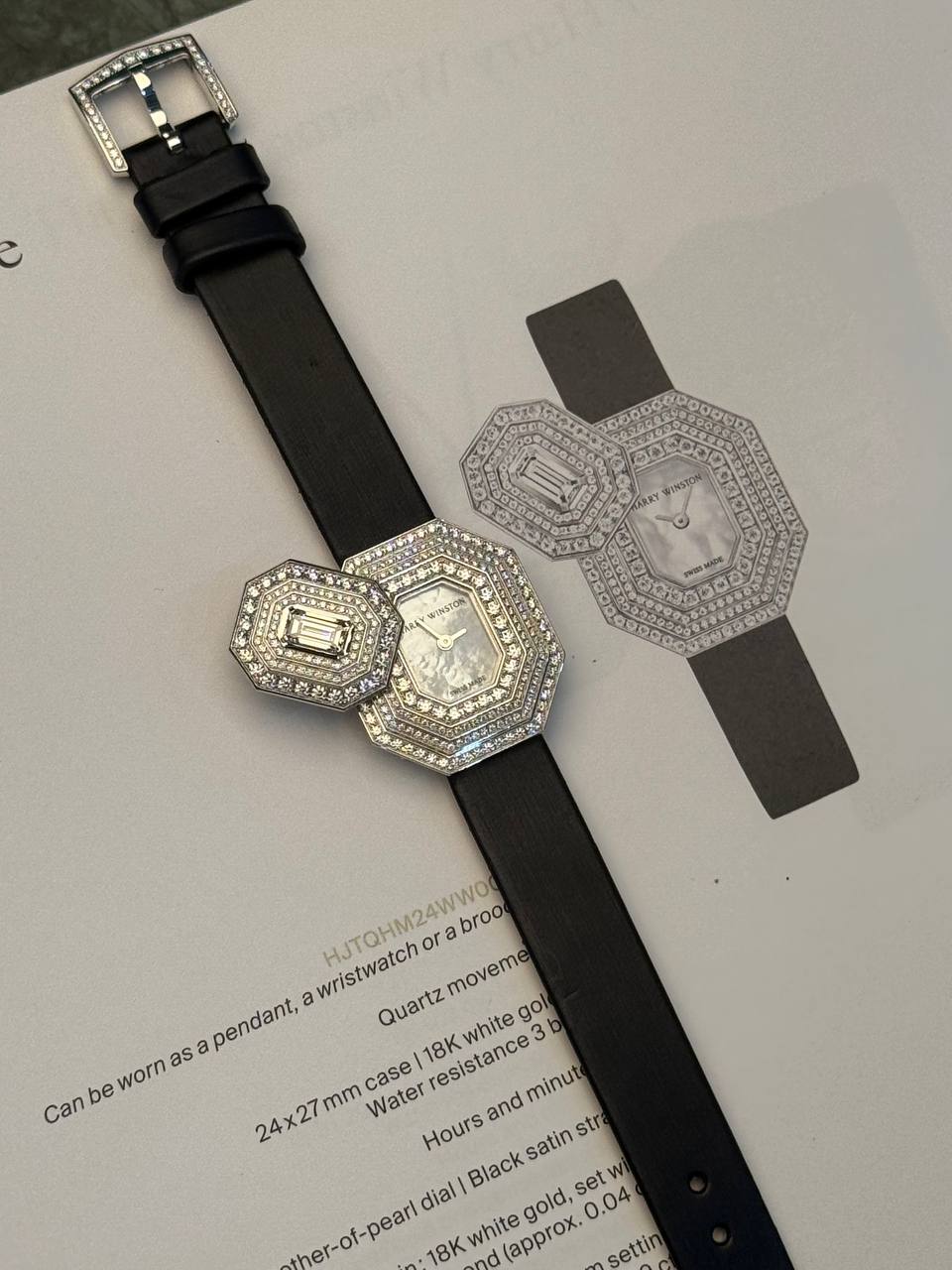 Harry Winston Emerald Signature High Jewelry Timepiece