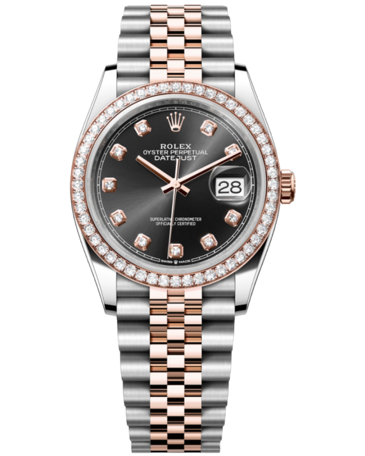 ROLEX DATEJUST 36MM STEEL AND EVEROSE GOLD