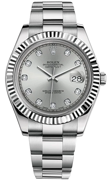 ROLEX DATEJUST II 41MM STEEL AND WHITE GOLD