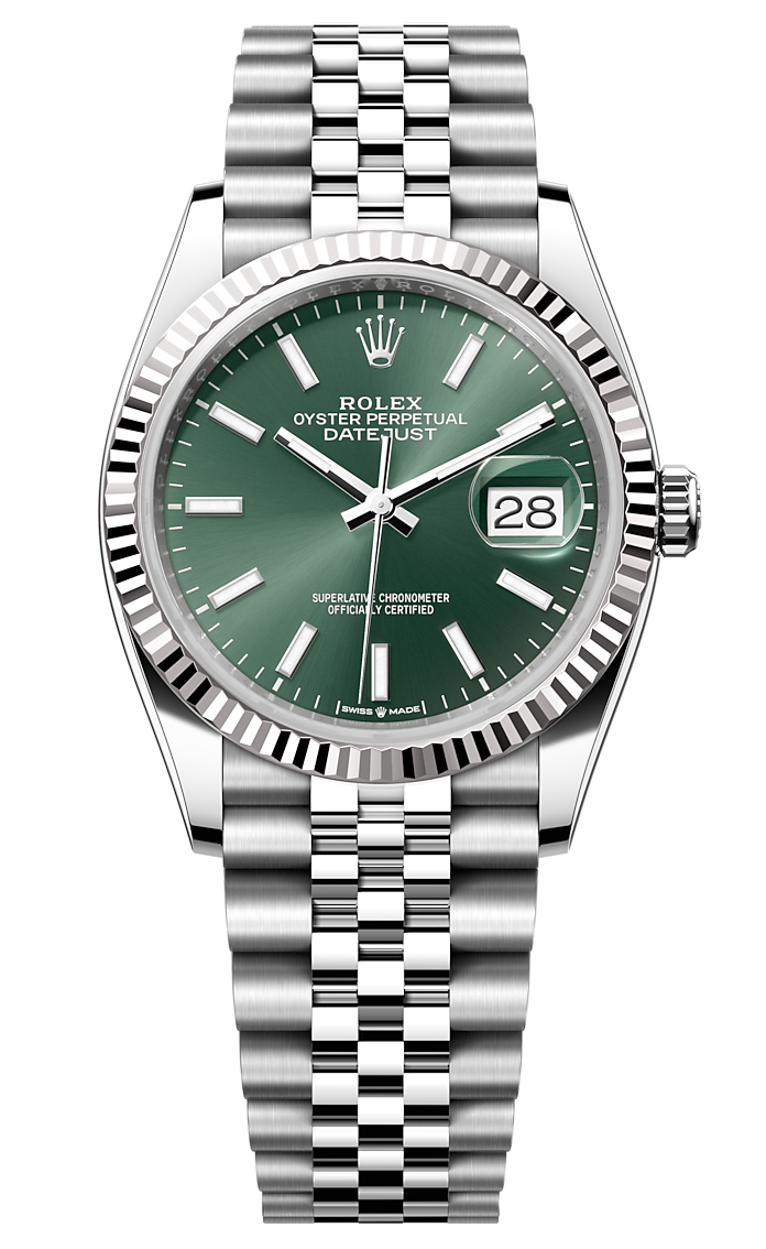 ROLEX DATEJUST 36MM STEEL AND WHITE GOLD
