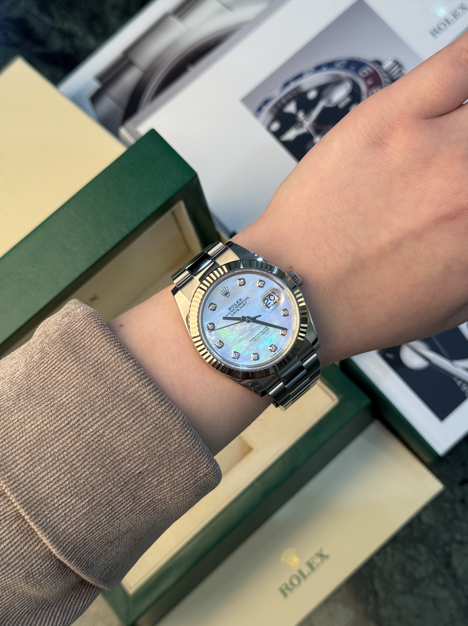 Rolex Datejust 41mm Steel and White Gold