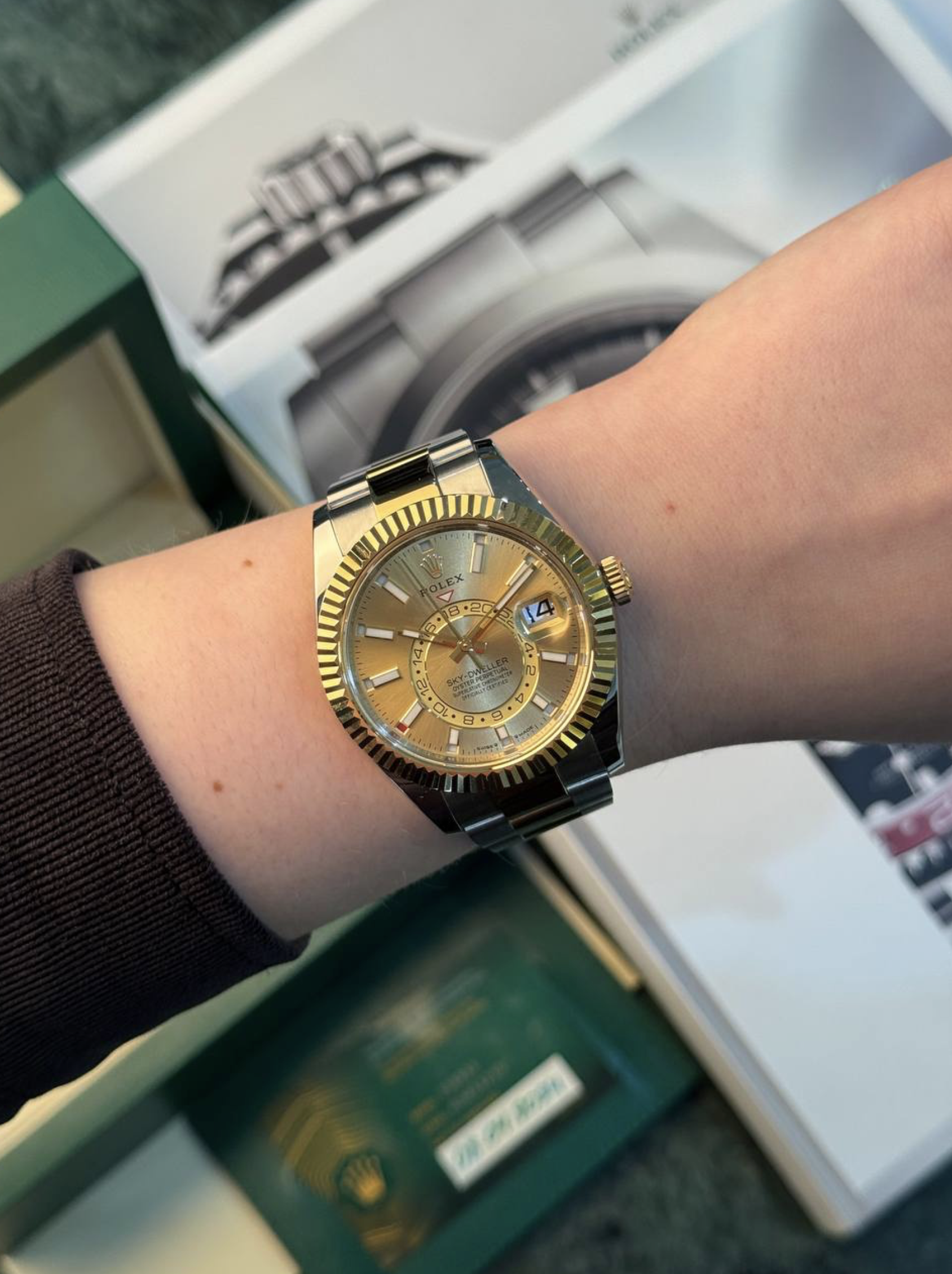 Rolex Sky-Dweller 42mm Steel and Yellow Gold