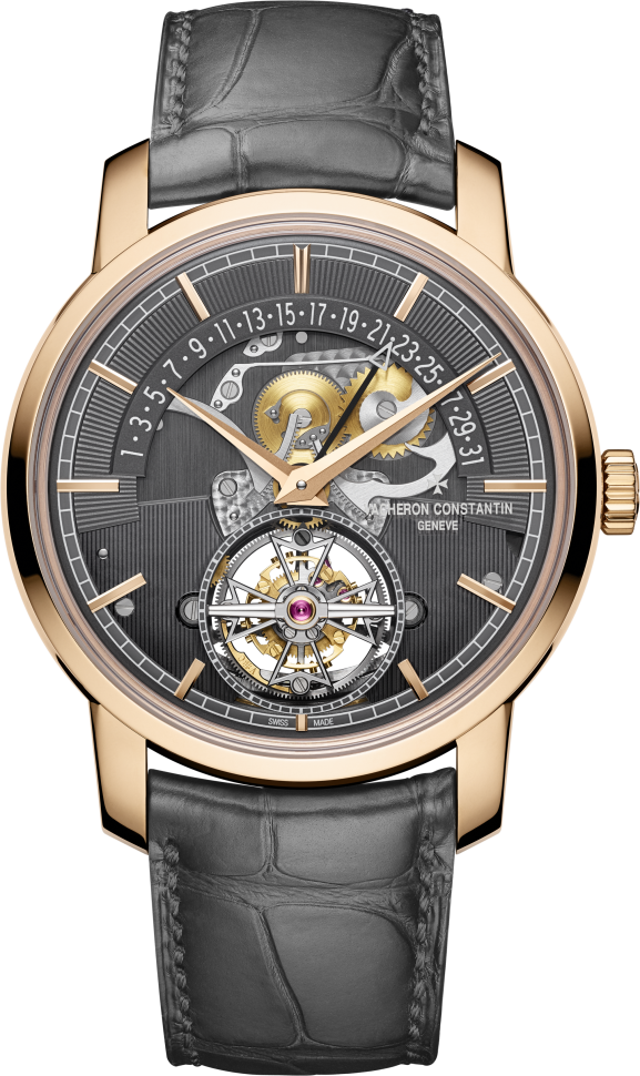 VACHERON CONSTANTIN TRADITIONNELLE TOURBILLON RETROGRADE DATE OPENFACE