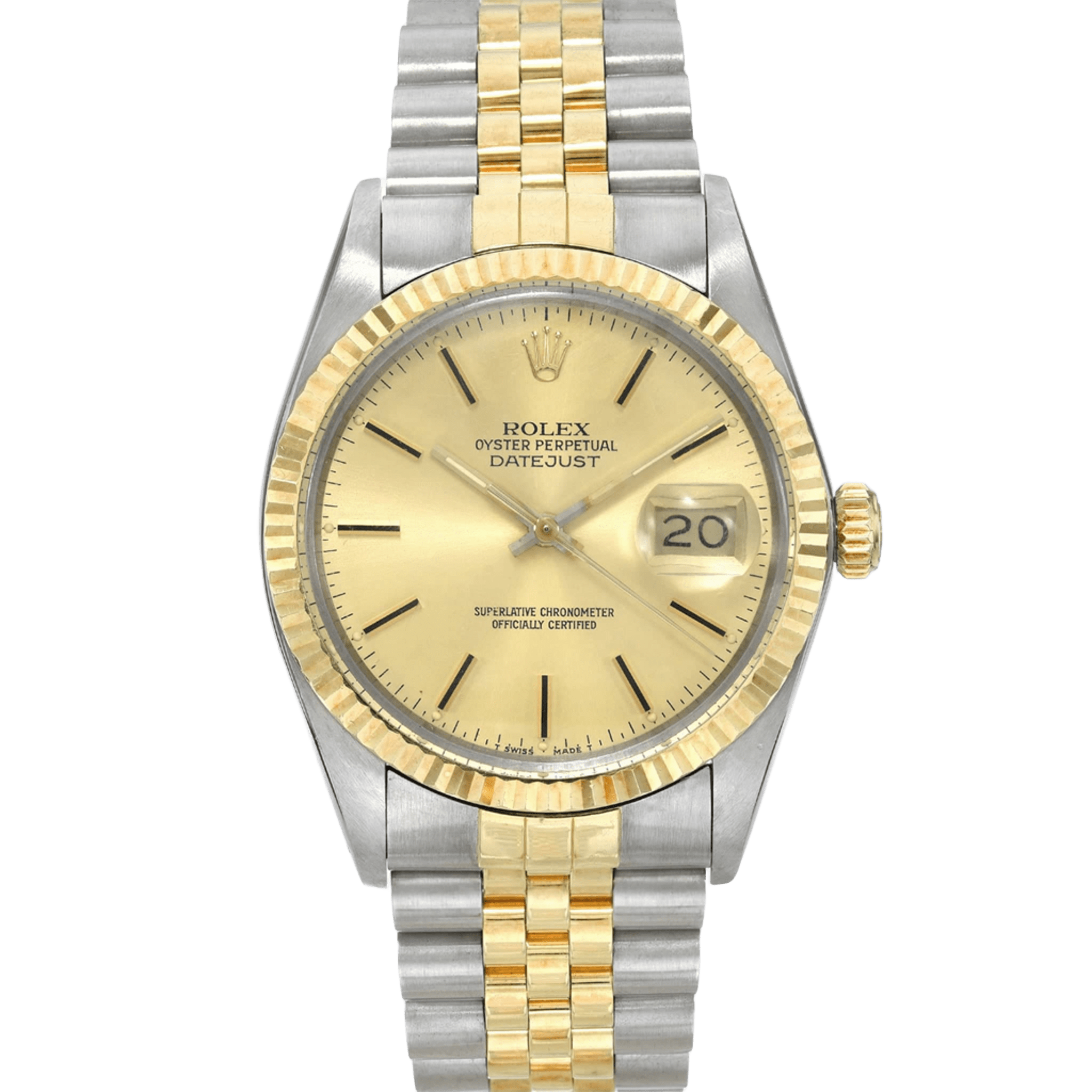 ROLEX DATEJUST 36 MM STEEL AND YELLOW GOLD