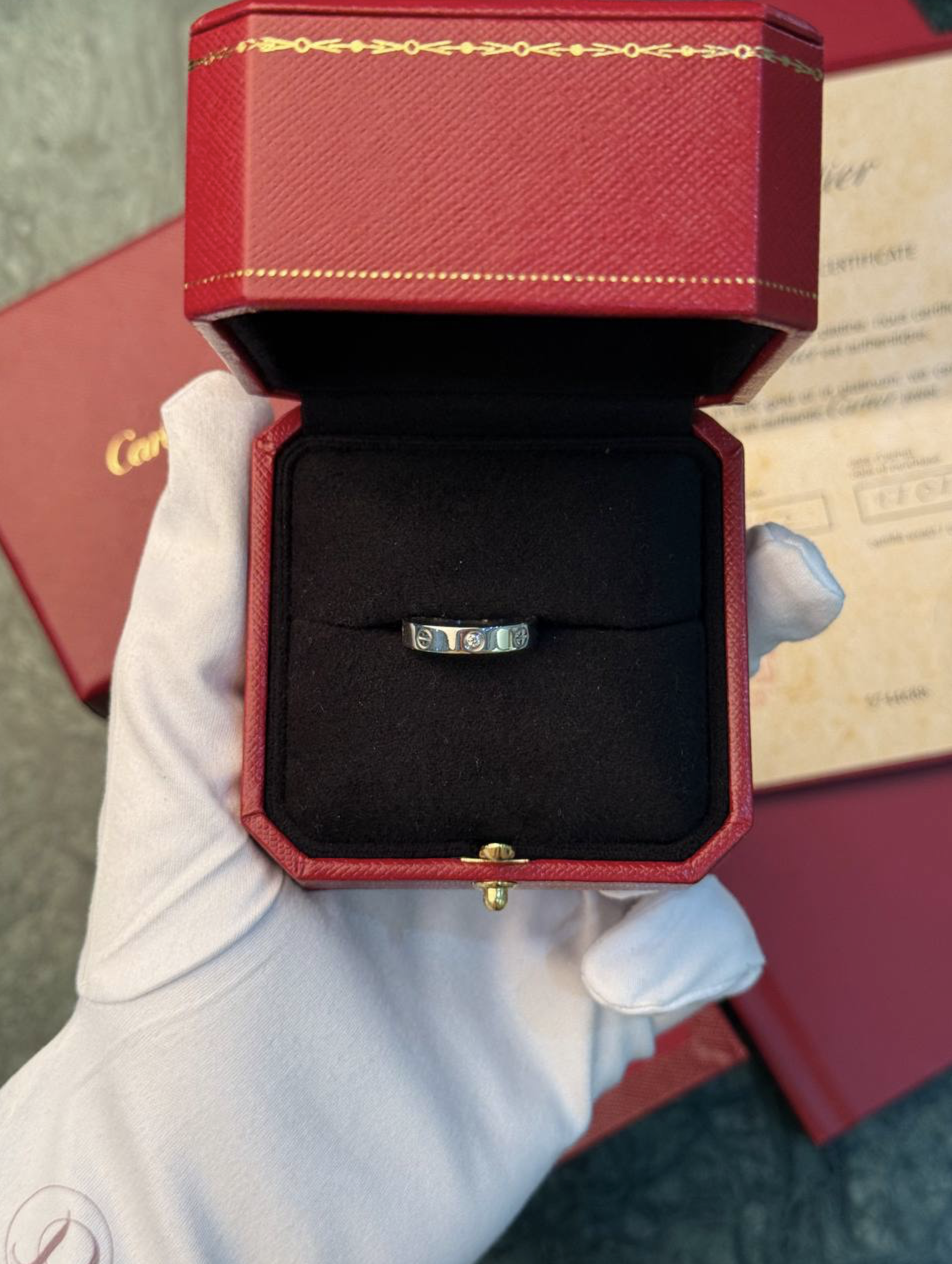 Cartier Love Diamond Ring SMALL MODEL